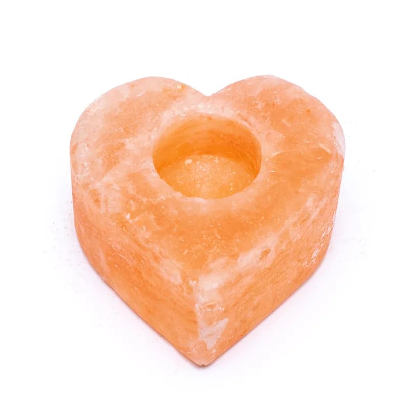 Bougeoir sel de l'Himalaya - coeur