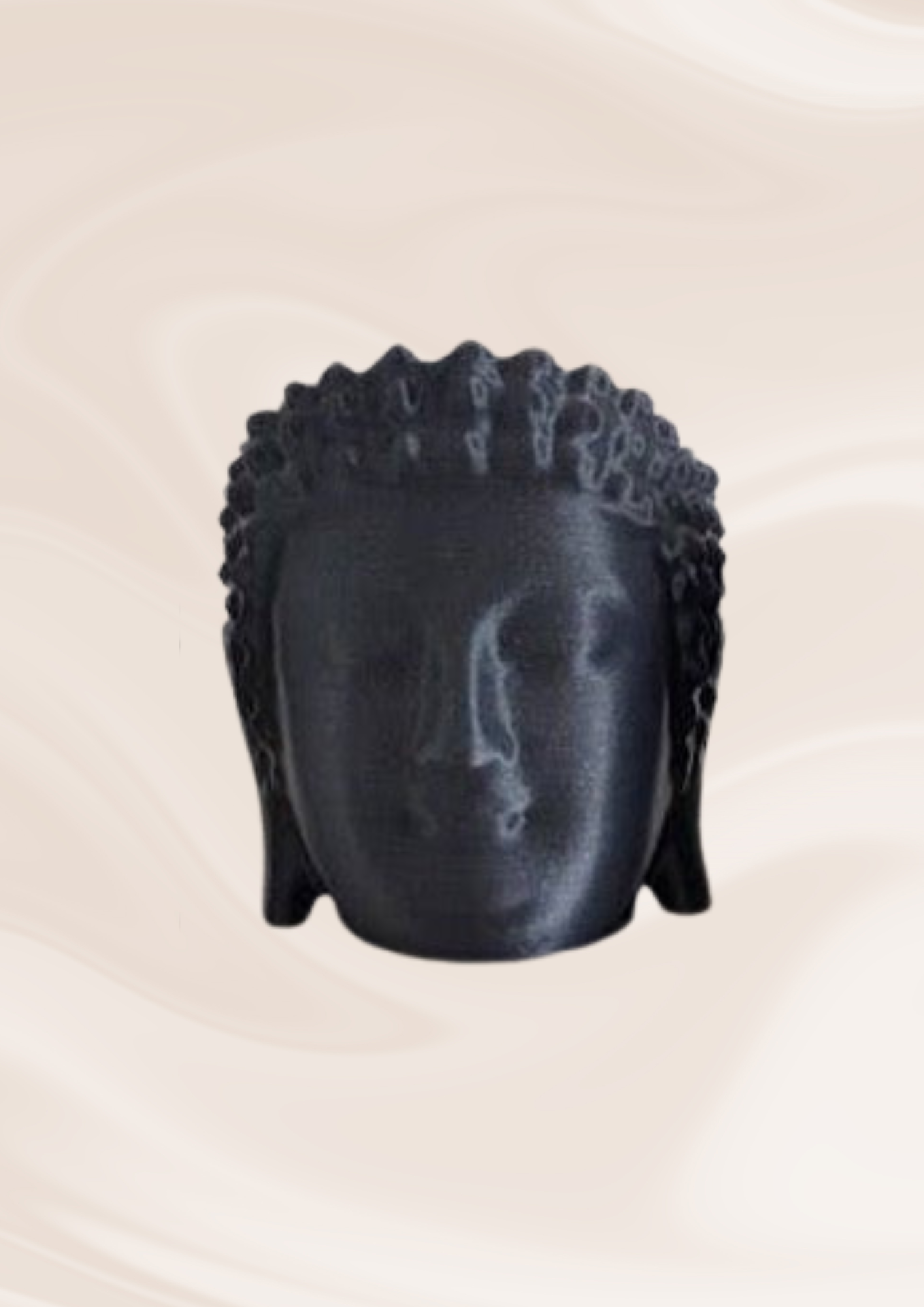 Pot Bouddha - Volcan gris - Impression 3D