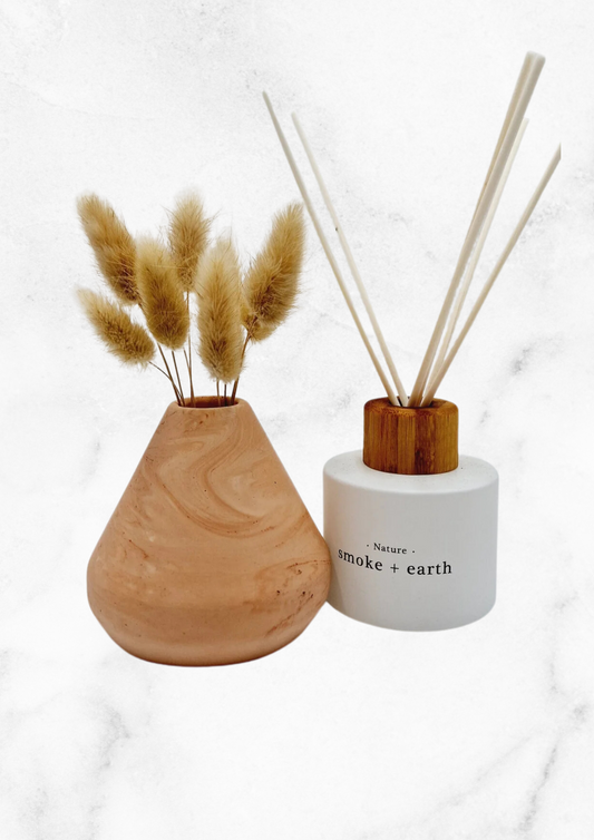 Vase orangé