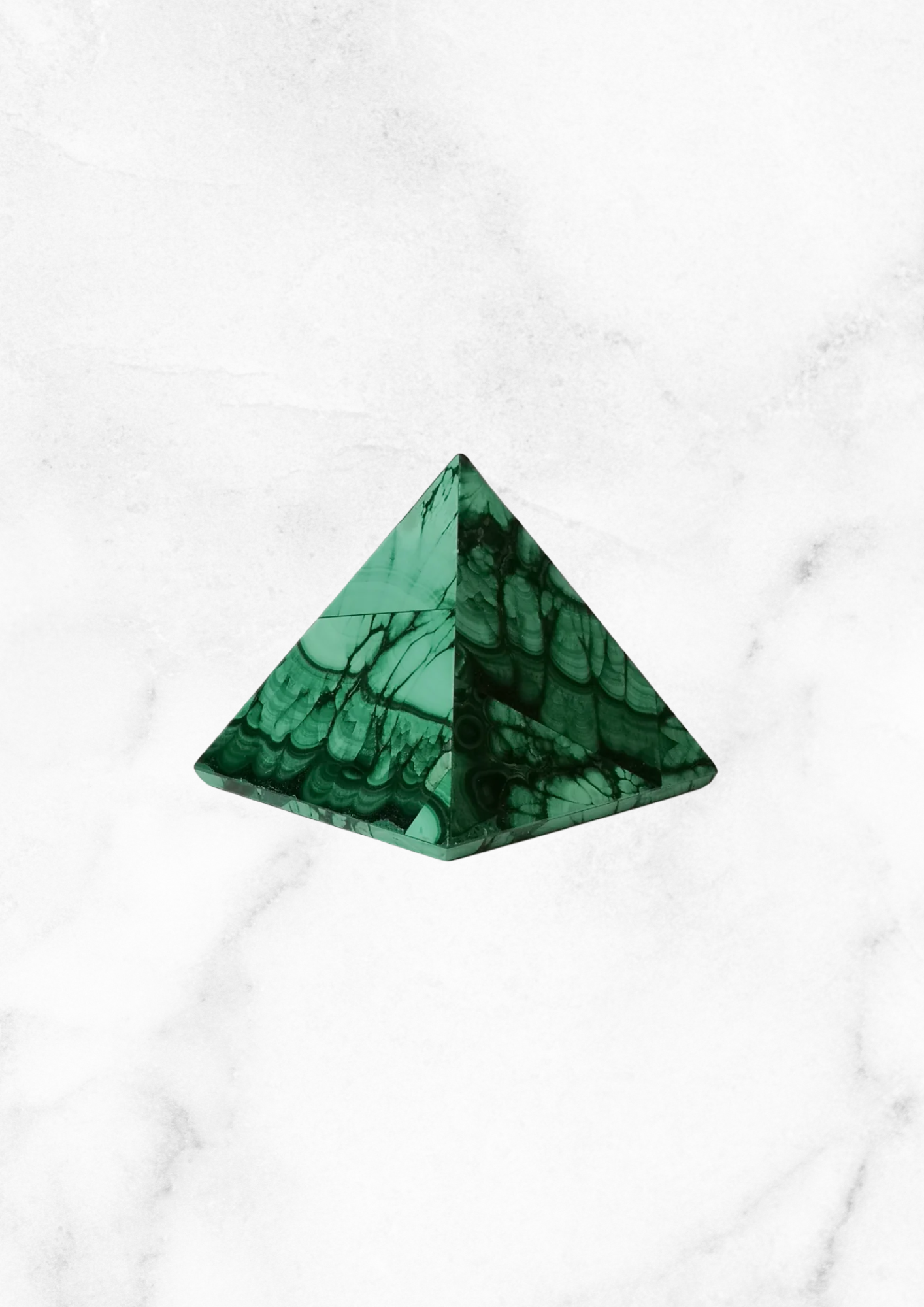 Pyramide en malachite