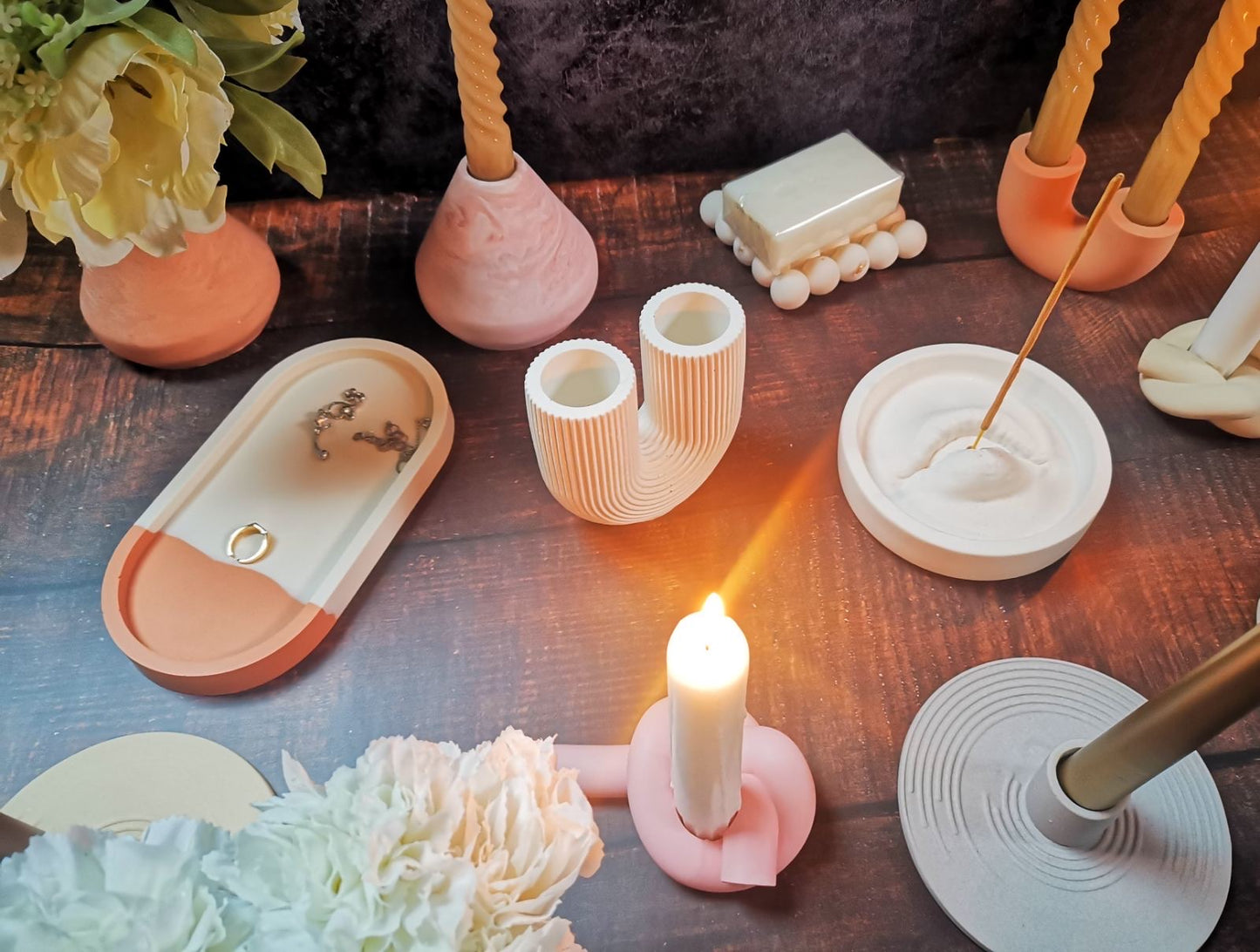 Bougeoir Hestia Beige