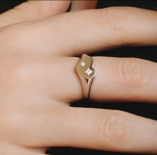 Bague coeur