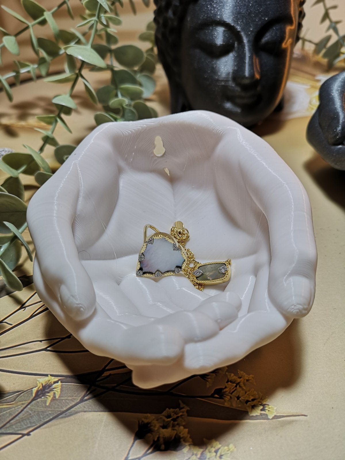 Pot suspendu Hand - Marbre - Impression 3D