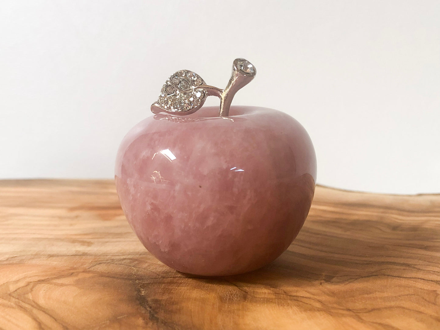 Apple in rose quartz