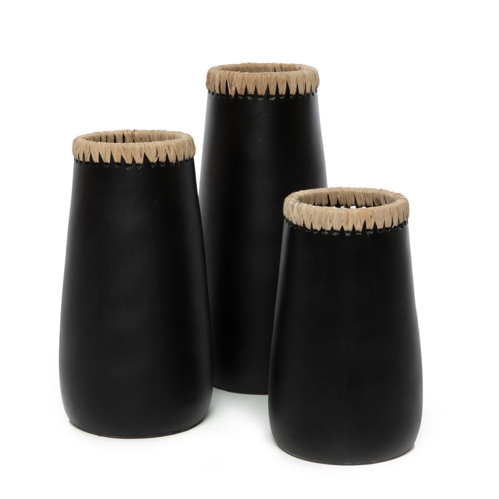 Le vase Sneaky - Noir Naturel