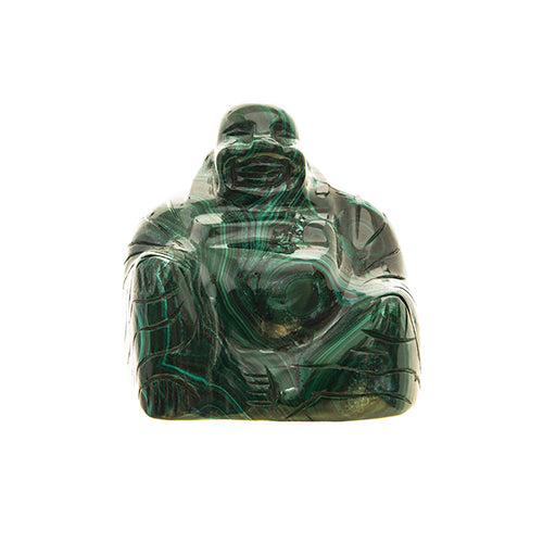 Statuette de Bouddha en malachite